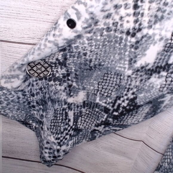 A.Byer Snake Print button down - Picture 4 of 7